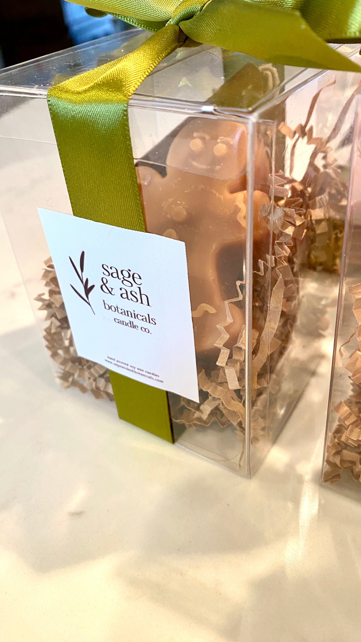 Small Christmas Pillar Candle - Scented