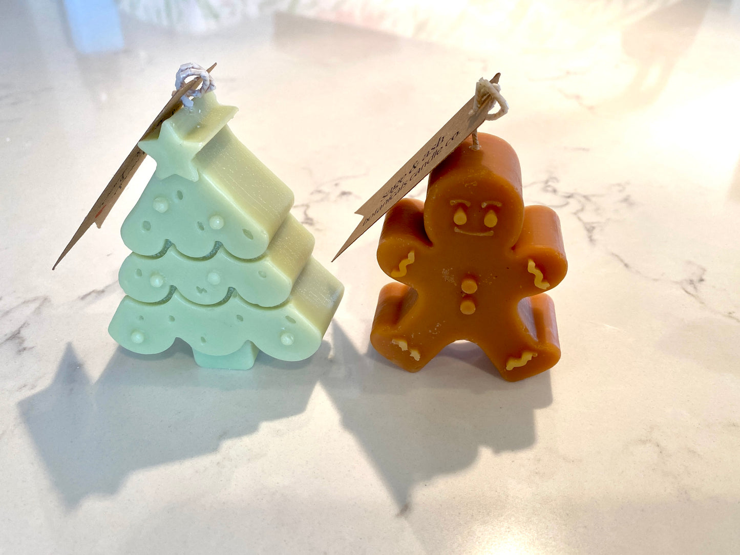 Small Christmas Pillar Candle - Scented
