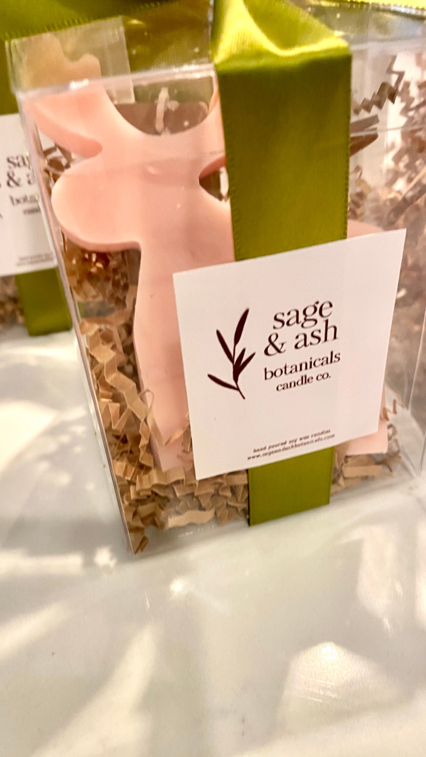Small Christmas Pillar Candle - Scented