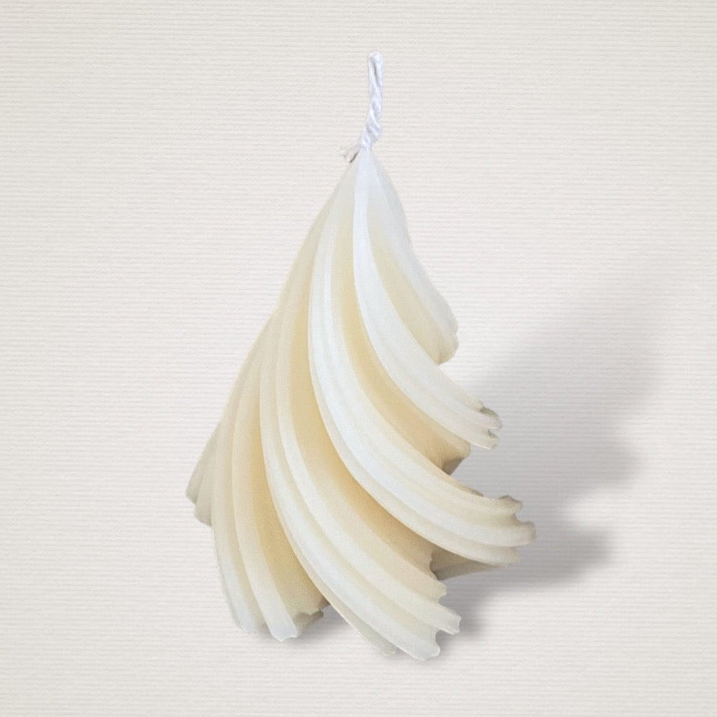 Large Swirl Tree Pillar Candle